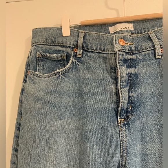 Loft high waisted, wide leg jeans - Picture 7 of 8